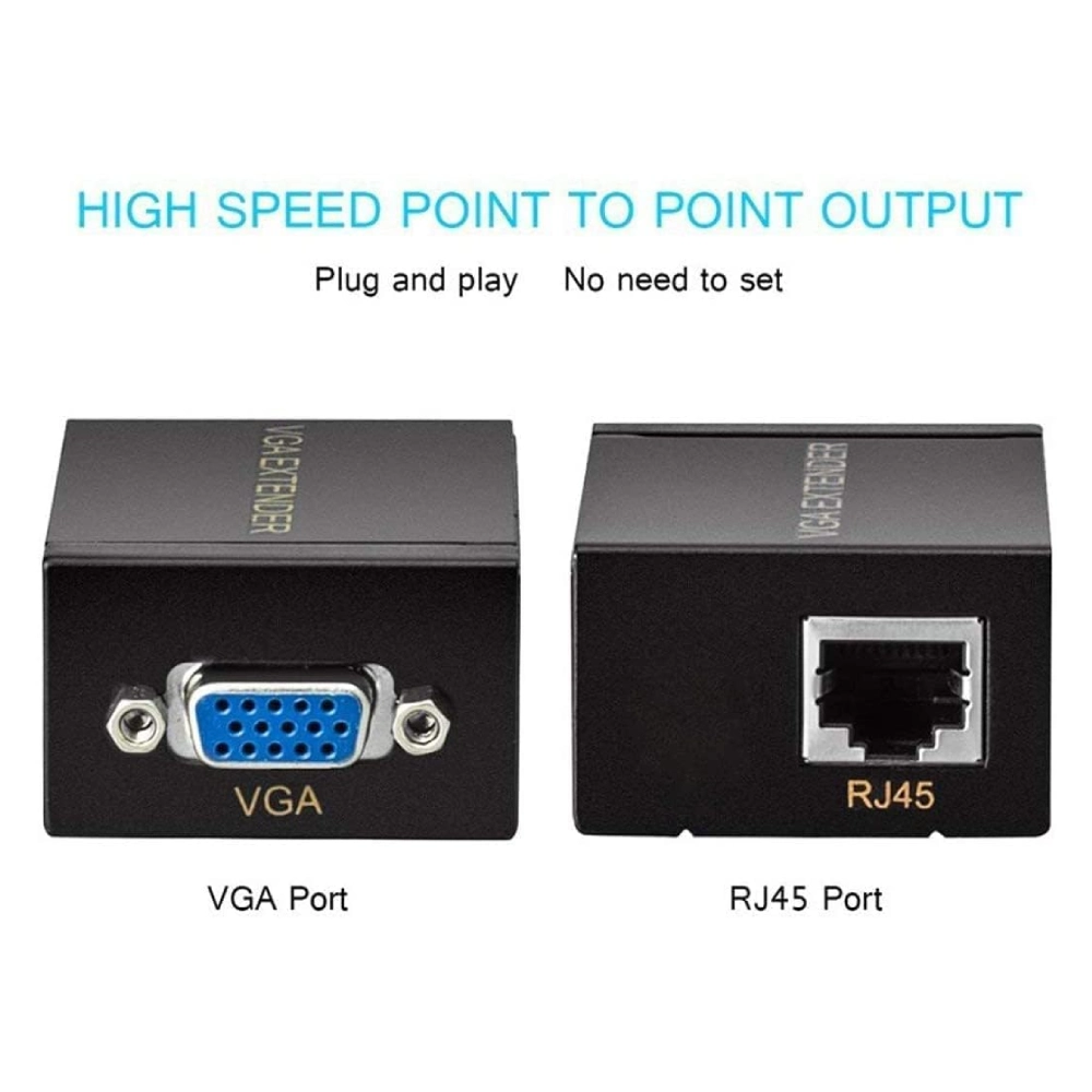 VGA Extender With Lan 60m (RJ45) view 2
